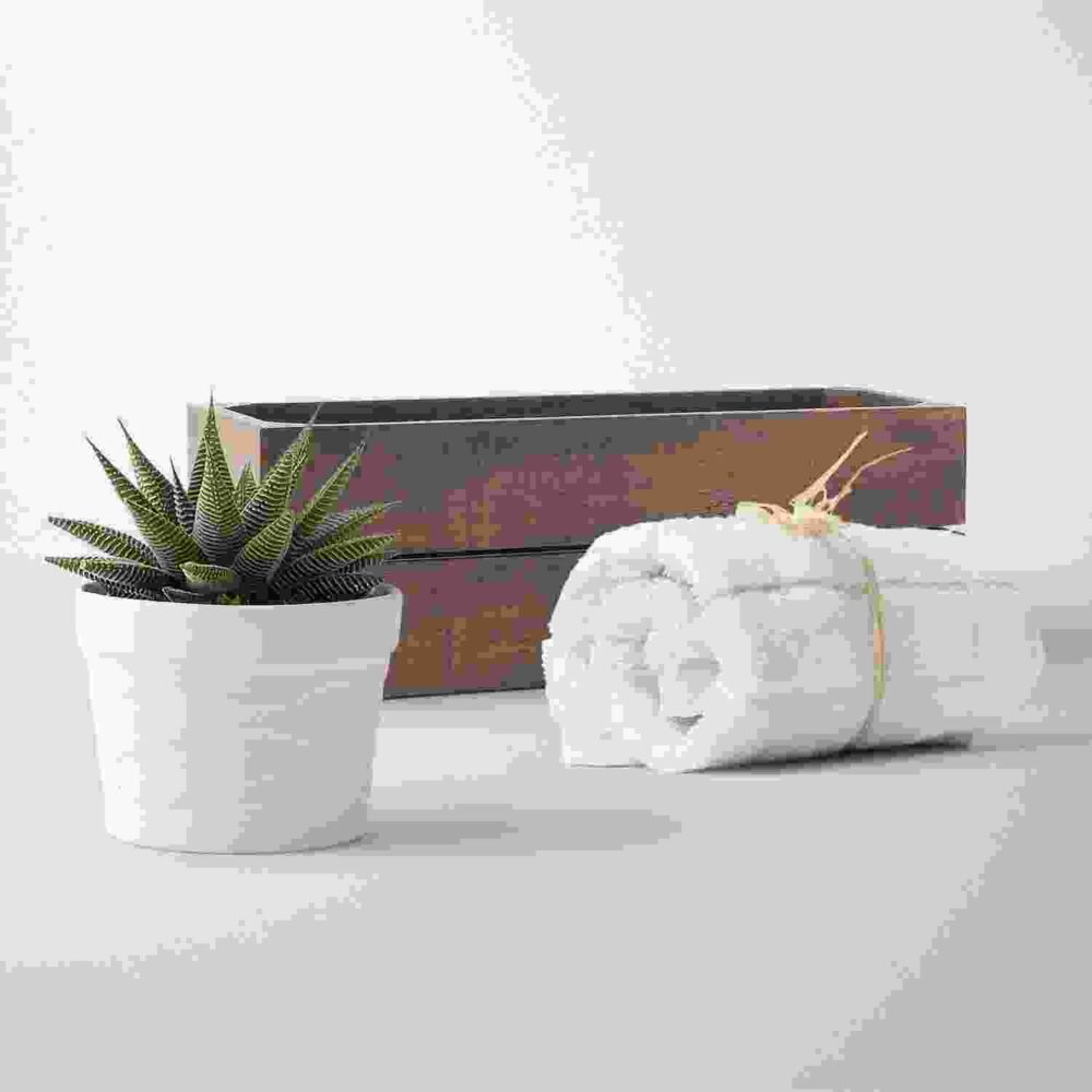 woodbox and towel set